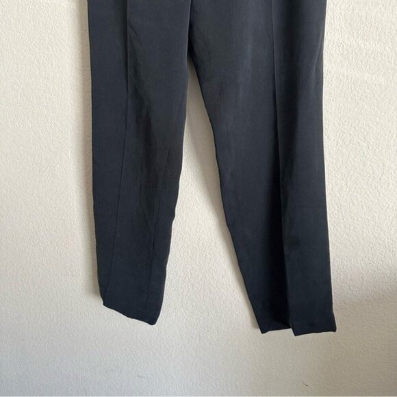 Rena Rowan Black Silk Pants - Straight Leg, Size 14, NWT, Elegant & Timeless - Picture 3 of 9